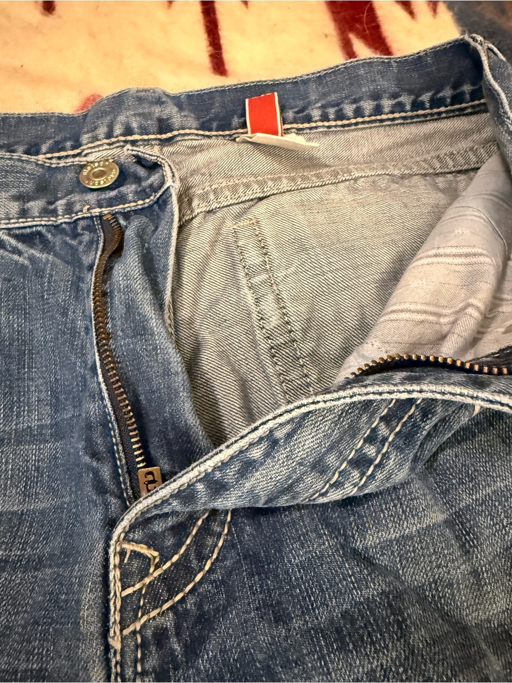 Stetson 1312 Modern Straight Leg Western Jeans Men’s 35x32 Light Wash Boot Cut - Picture 5 of 14
